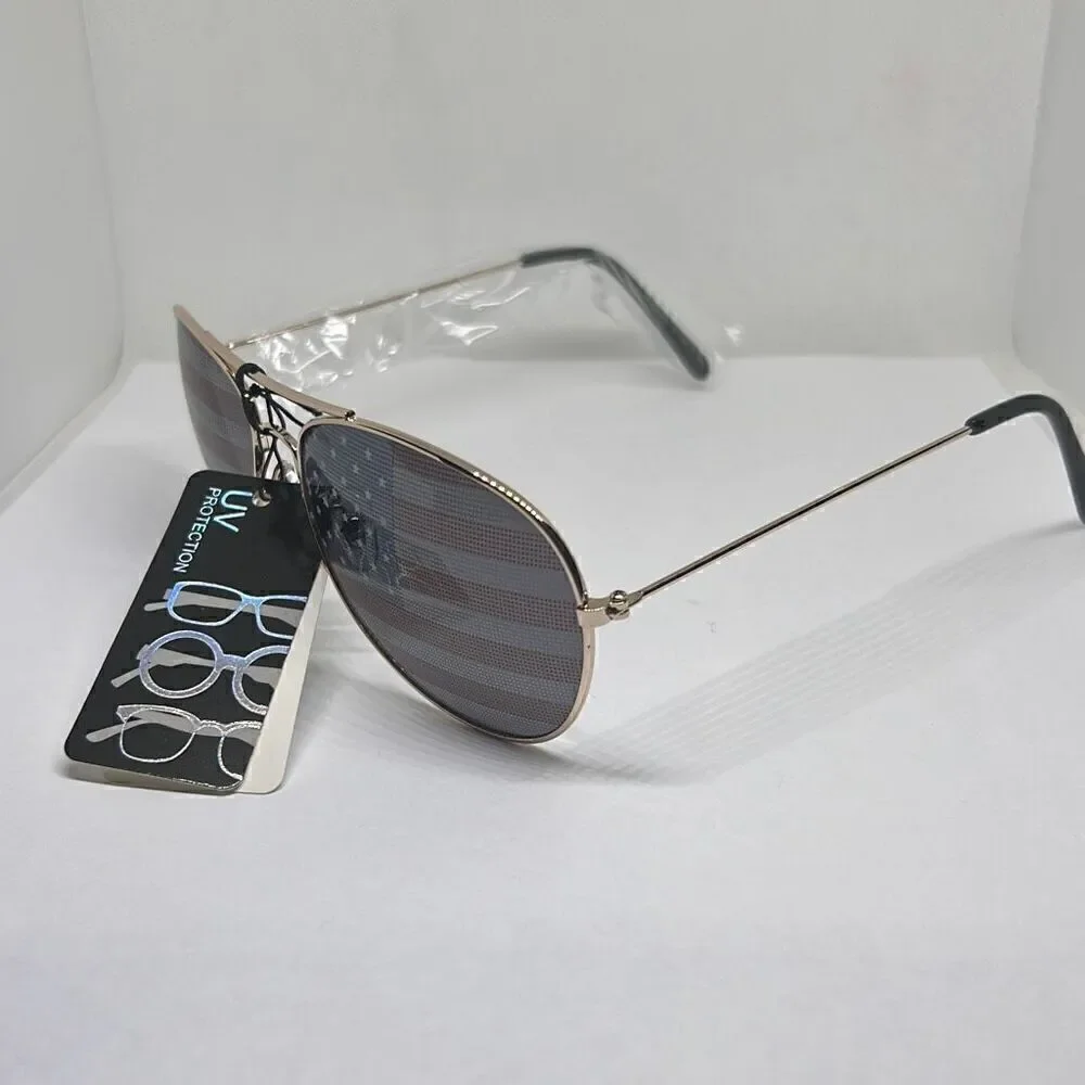 Aviator Patriotic Unisex USA 4th of July Independence Day Sunglasses